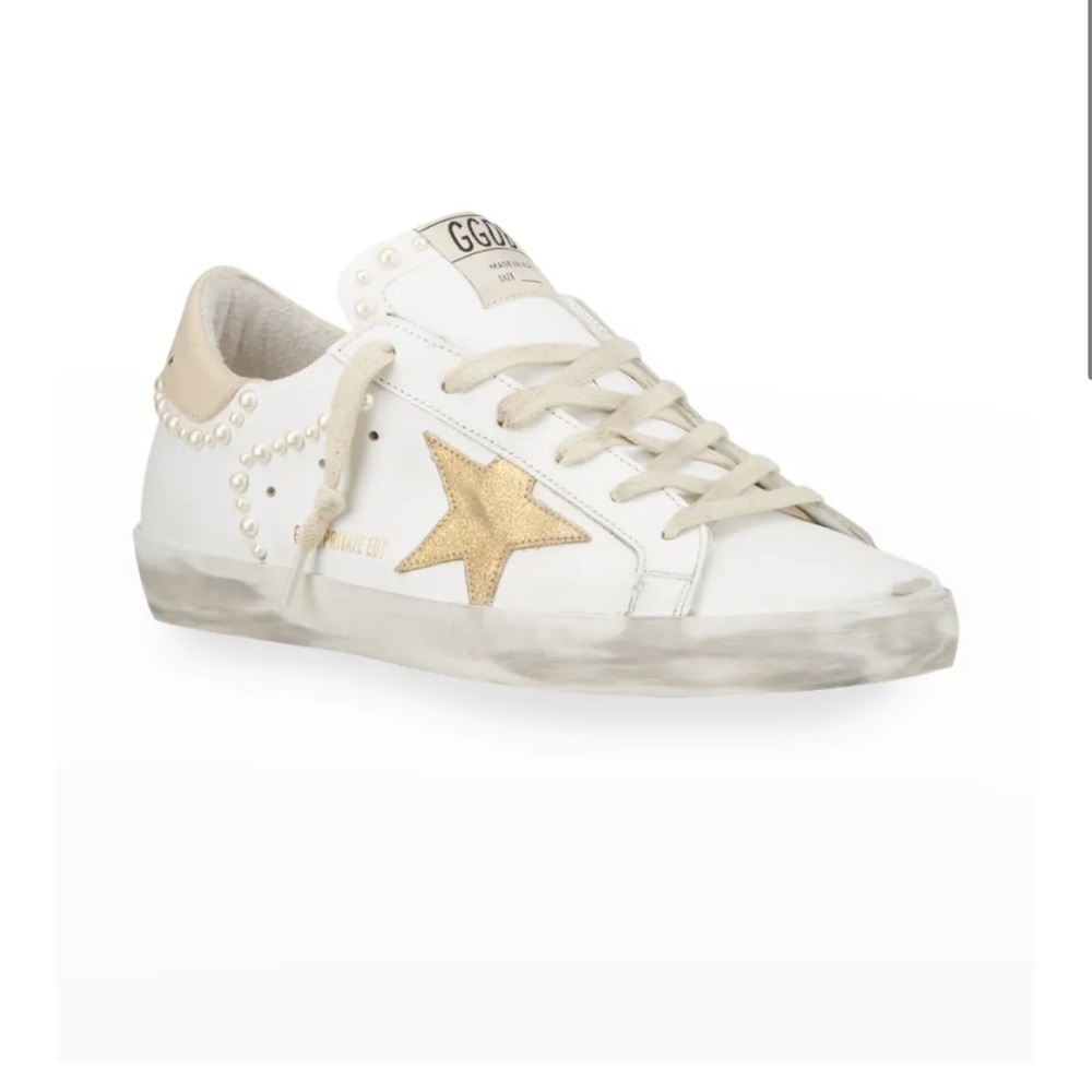Golden Goose Super Star Low Top White Pearl Sneaker